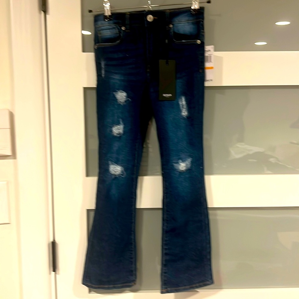 HUDSON Girls' Stretch Denim Jeans, Bell-Bottom Style Pants Flared Legs NWT sz 7